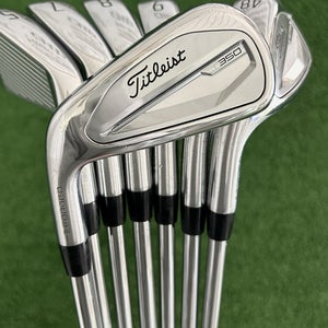 LH Titleist T350 Forged Iron Set 5-48 / True Temper AMT Red Regular