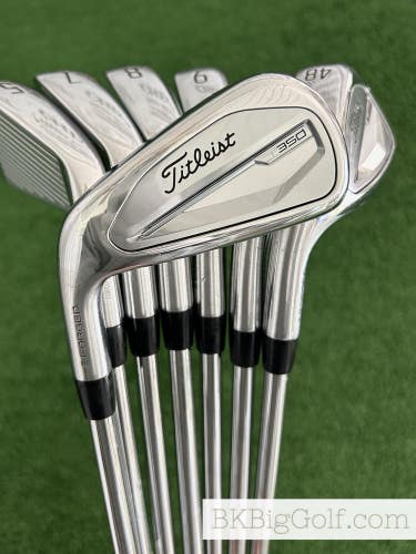 LH Titleist T350 Forged Iron Set 5-48 / True Temper AMT Red Regular