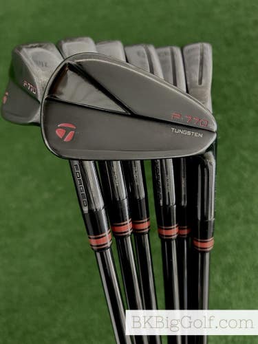 Taylormade P770 23 Phantom Black Forged Iron Set 4-P / KBS Tour 120 Stiff