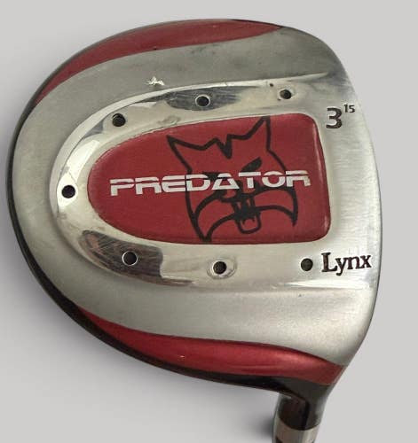 Lynx Predator RH 3 Wood GLX 15 Degree Loft Stiff Flex