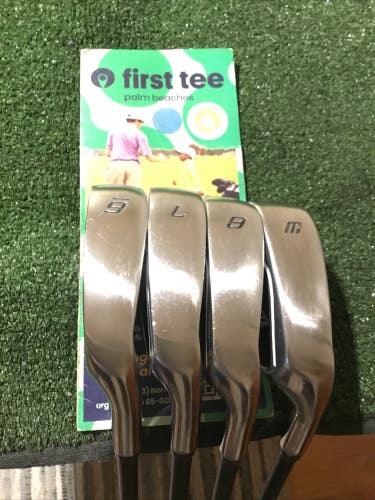 Top Flite Stainless Irons Set (6-PW, No 9 Iron) Seniors Graphite Shafts