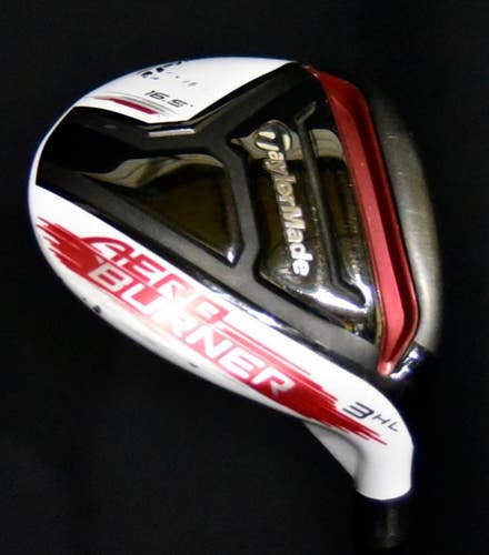 TAYLORMADE AERO BURNR 3 WOOD LOFT: 16.5 SHAFT: REGULAR LENGTH: 43 IN RH