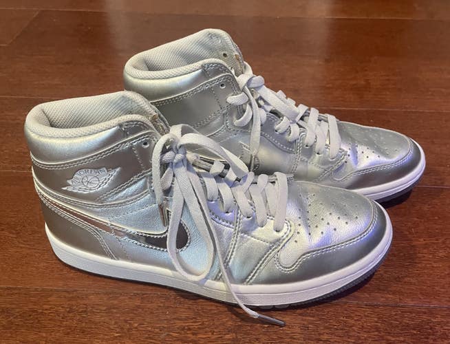 Nike Air Jordan 1 High Golf NRG Metallic Silver FD6815 001 Men's Size 8 EU 41