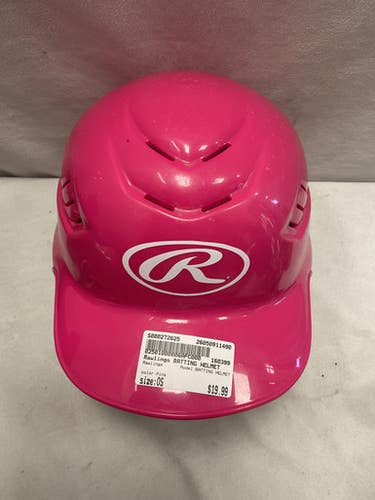 Used Rawlings BATTING HELMET Batting Helmet No Mask Pink One Size 11490-S000272625