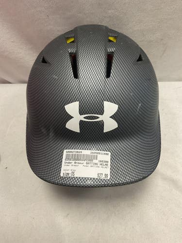 Used Under Armour BATTING HELMET Batting Helmet No Mask Grey One Size 11490-S000272624