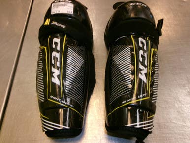 Used CCM 9040 Intermediate Shin Guards Black 12" 11339-S000201809