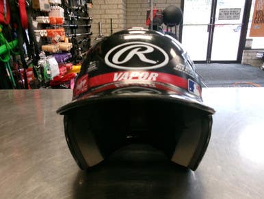 Used Rawlings VAPOR Batting Helmet No Mask Black One Size 11868-S000069218