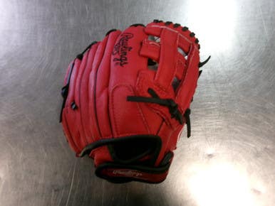 Used Rawlings SURE CATCH BB/SB Glove RH Throw Red 10 1/2" 11868-S000069195