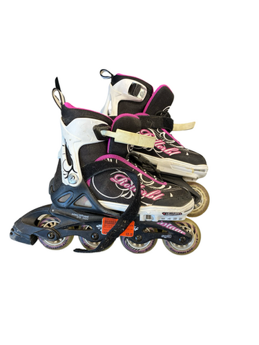 Used Rollerblade ADJ Junior Rec Fitness Skates Pink Adjustable 11682-S000131903