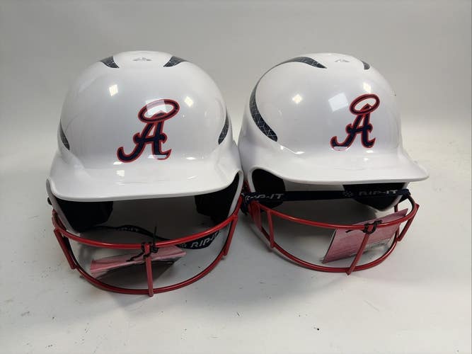 Rip-It Classic 2 Softball Helmets (2), S/M 6-6 7/8", Red/White/Blue USA