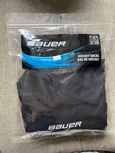 Black Youth L/XL Bauer Flex Series Socks (New)