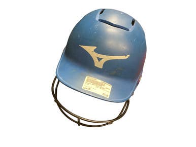 Used Mizuno BATTING HELMET Batting Helmet w/Mask Royal Blue MD 11846-S000103946