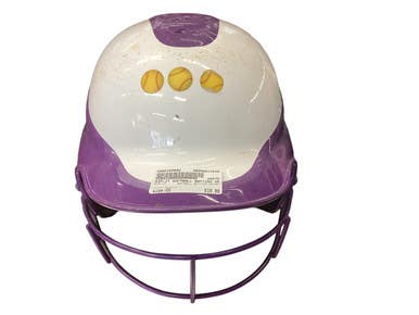 Used RIP-IT SOFTBALL BATTING HELMET Batting Helmet w/Mask Purple One Size 11846-S000104092