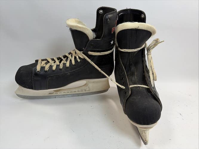 Bauer Pro Player 500 Ice Hockey Skates, Size 9, Black