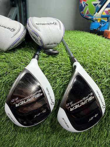 TaylorMade - BURNER 2.0 - 4 HY 21* + 5 Hy 24* Graphite - REAX - Lady Flex - RH