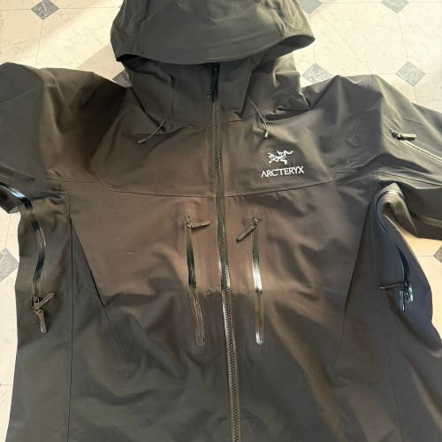 Arc'teryx Alpha SV Gore-Tex Pro Jacket Black Waterproof Shell Hooded Size L