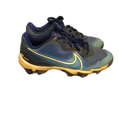 Used Nike Alpha Huarache 4 Keystone Baseball Cleats Royal Blue Junior 03 11730-S000070931