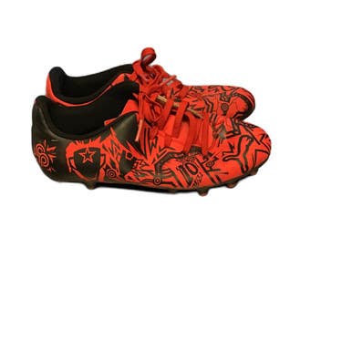 Used Puma 107500-01 Soccer Cleats Red Junior 02.5 11730-S000071104
