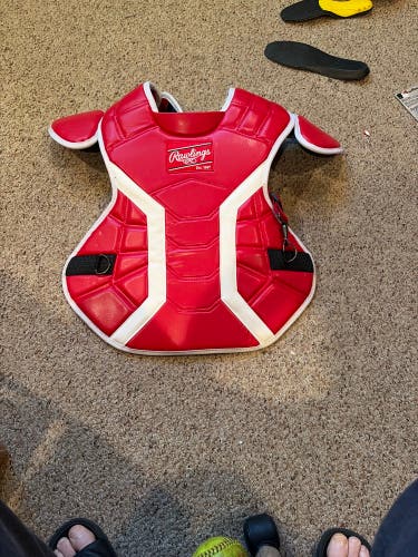 Rawlings Mach Catcher's Chest Protector 17” Red Adult