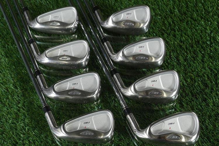 TaylorMade rac OS Irons Set 4-PW + A 90g Ultralight Regular Flex Steel RH