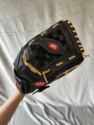 Black Rawlings RSB RH Pitcher's Baseball Glove 14" (Used)