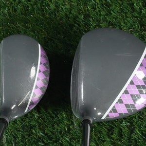 TOPGOLF Junior 1W + 4H 2 Club Purple Girls Set Jr Flex RH, Kids 54"-57" Tall