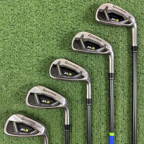 Taylormade M2 2017 Iron Set 6-PW Reax 55g Senior A Flex Graphite +1/2 Long