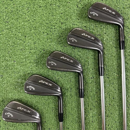 Callaway Apex Ti Fusion Black Iron Set 6-PW Dynamic Gold R300 Regular Flex