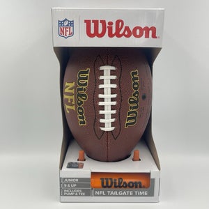 Wilson NFL Tailgate Time Football with Pump and Tee Junior Size NEW IN BOX