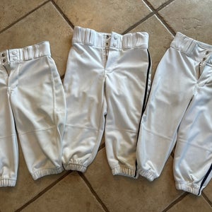 White Unisex Small Youth Champro Game Pants (Used)