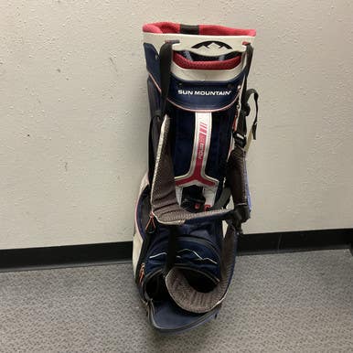 Used Sun Mountain FOUR 5 Mens Stand Bag White/Red/Navy 11855-S000203140