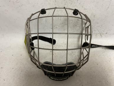 Used Bauer FM7500 Hockey Wire Mask Silver LG 11855-S000203128