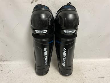 Used Bauer X Senior Shin Guards Black 16" 11855-S000203091