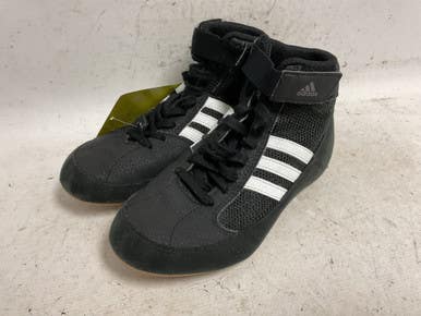 Used Adidas HVC 2 AQ3327 Wrestling Shoes Black Junior 02 11855-S000203052