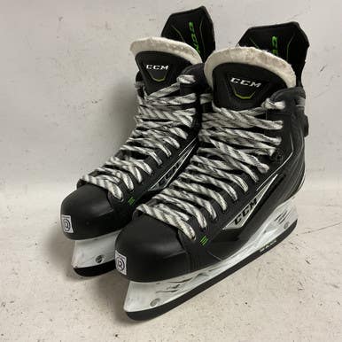 Used CCM RIBCOR 50K Senior Hockey Skate Black And Green Senior 12 11855-S000203014