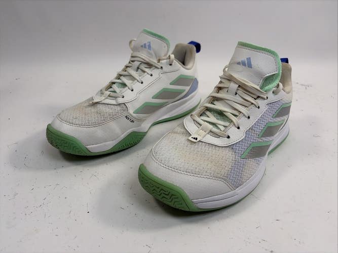 Adidas AvaFlash Tennis Shoes, Size 8, White/Green