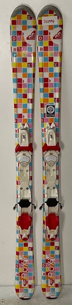 Kid's Roxy 120cm All Mountain Love Skis With Roxy 4.5 Bindings (Used)(SY2994)