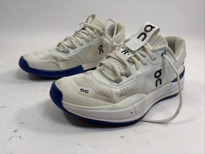 On The Roger Pro Tennis Shoes, Size W10, White/Blue