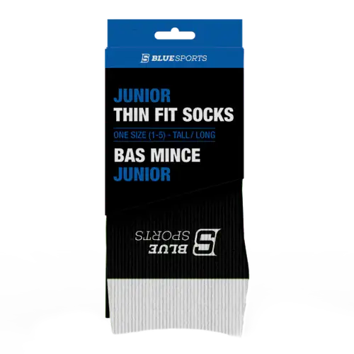 New BlueSports Junior Coolmax Skate Socks - Black (9002:JR)
