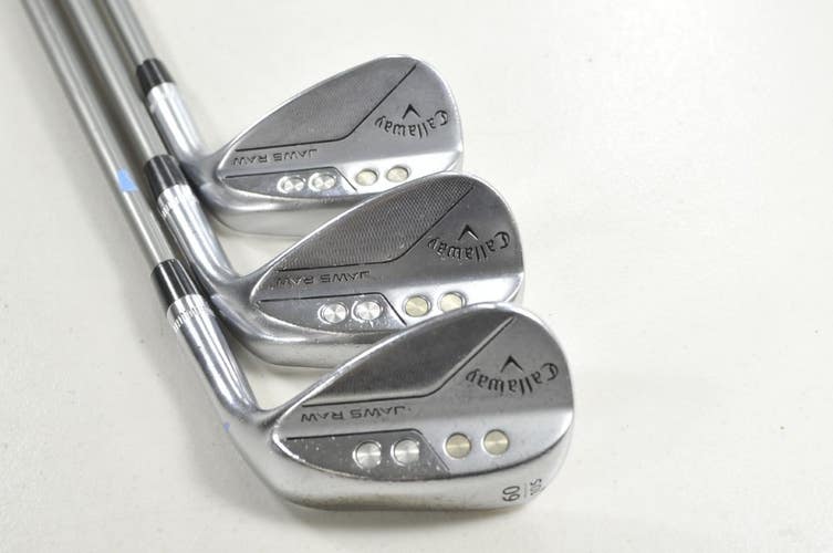 Callaway Jaws Raw Chrome 52*,56*,60* Wedge Set Right Catalyst Graphite # 217853