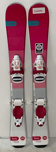 Kid's Axis 80cm Luna Skis With Rossignol 4.5 Bindings (Used)(SY2998)