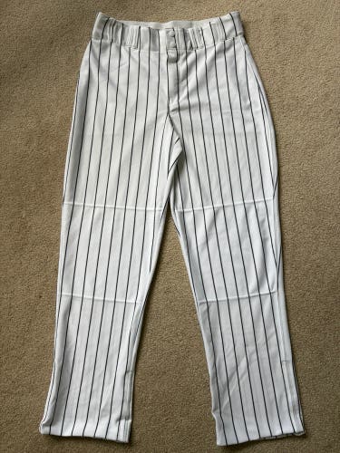 White w Black Pinstripes Men's Large Adult Champro Game Pants (New)