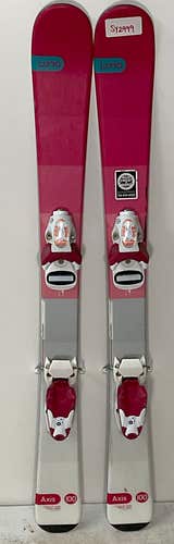 Kid's Axis 100cm Luna Skis With Rossignol 4.5 Bindings (Used)(SY2999)