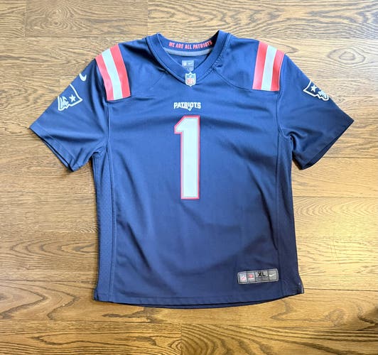 Blue XL Kids Unisex Nike Jersey (Used) Cam Newton