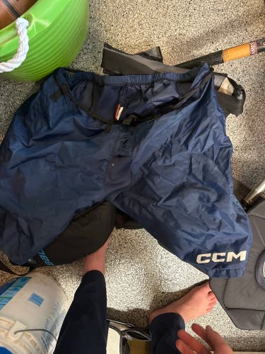 Blue XL CCM Pant Shell Pro Stock (Used)