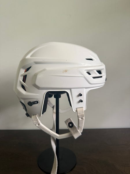 Small White CCM Tacks 710 Helmet Pro Stock (Used) | SidelineSwap | Buy ...