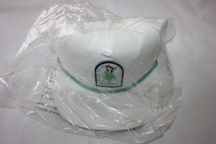 NEW TAYLORMADE ISLAND TIME ROPE HAT - SNAPBACK ADJUSTABLE - WHITE