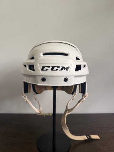 Large White CCM Vector V08 Helmet Pro Stock (Used)