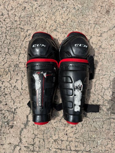 Junior CCM JetSpeed FT350 10" Shin Pads (Used)