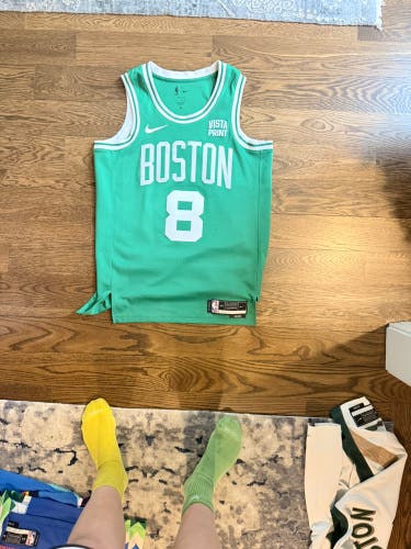 Green Medium Men's Nike Jersey (Used) Kristaphs Porzings Kelly green jersey